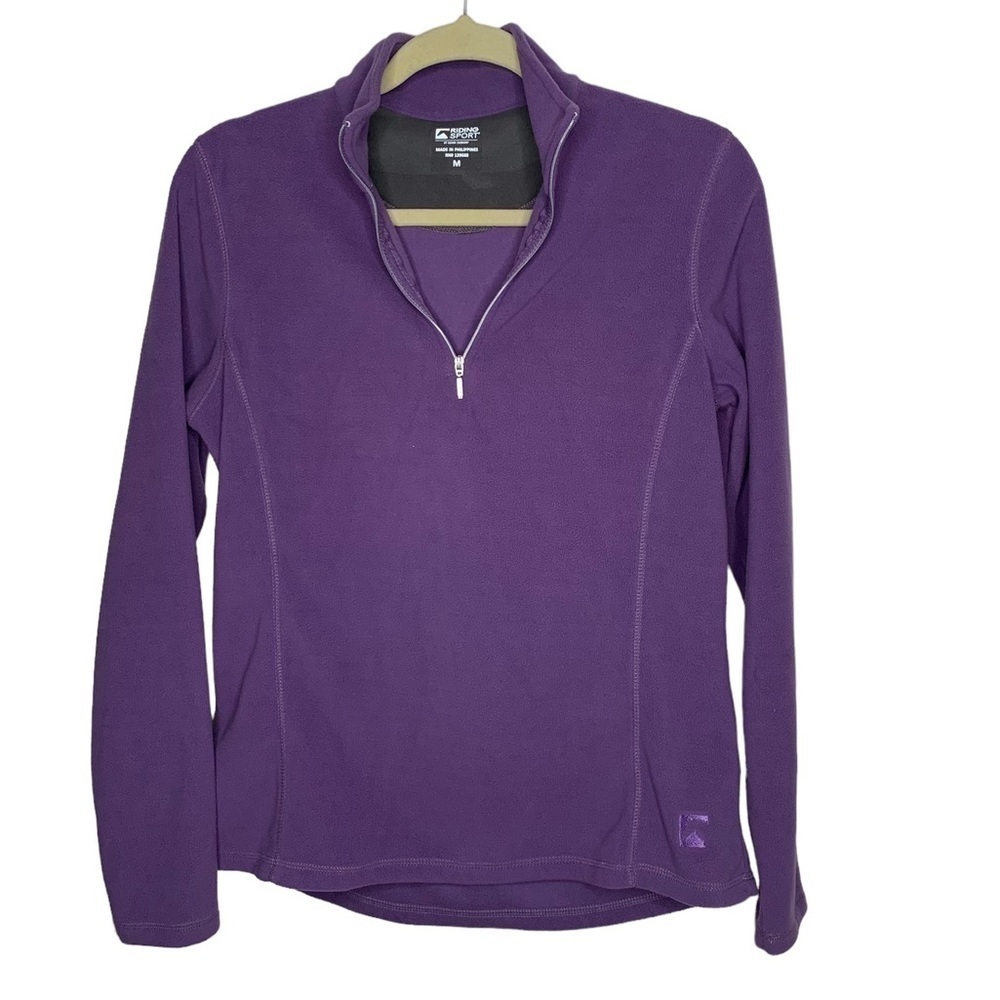 Riding Sport Women’s Horse Riding Fleece Jacket size Medium 1/2 Zip Purple